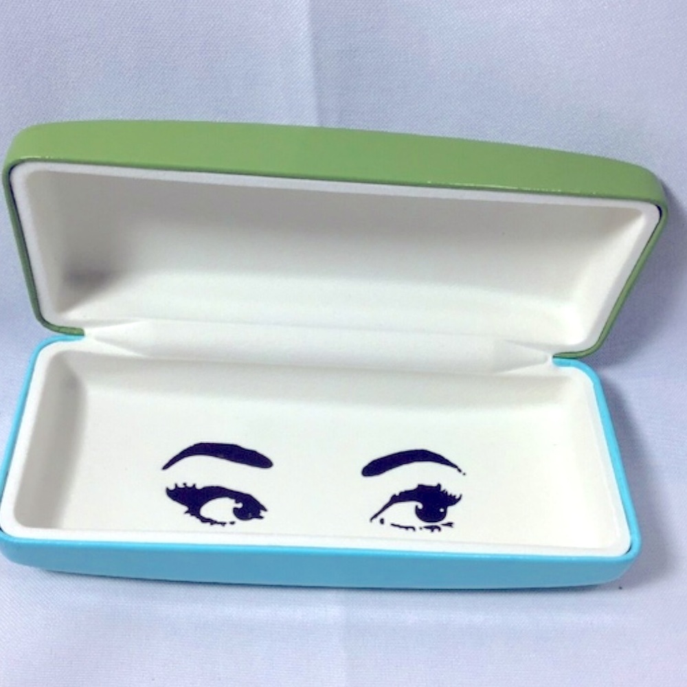 ♠️ KATE SPADE Hard Case for Sunglasses | Shell Blue & Green Color
